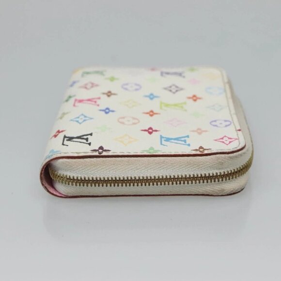 Share LOUIS VUITTON Monogram Multicolor Zippy Coin Purse White - Picture 3 of 16
